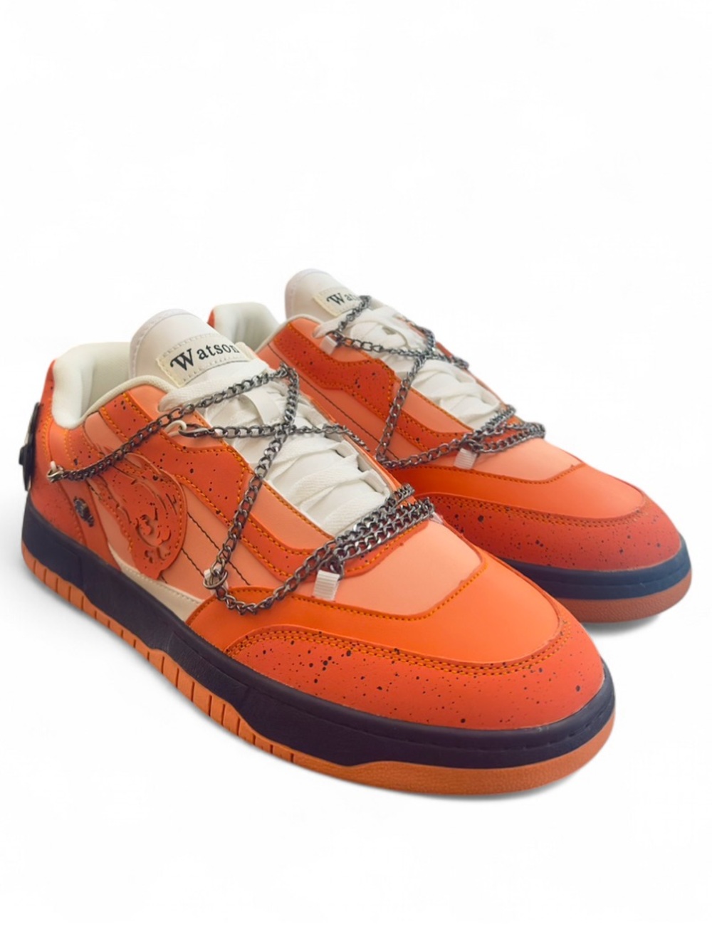 Watson Court Classic Embellished Orange Low-Top Sneakers Size US 13 Men’s (NWT)